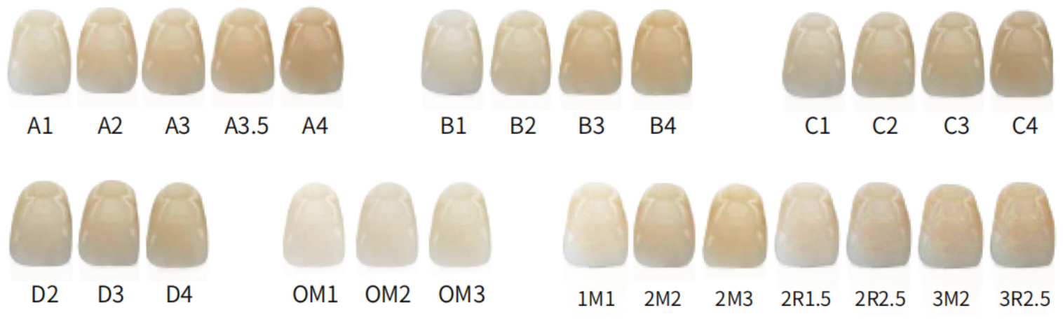 GenesisZr_Multi Pro_shade options